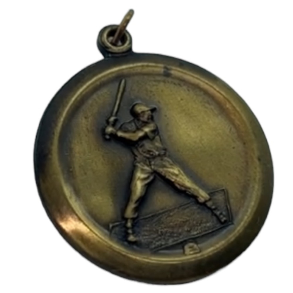 BASEBALL / LITTLE LEAGUE ROUND PENDANT CHARM
